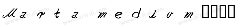 Marta medium字体转换